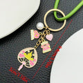 Twenty Colorful Floral Mother Theme Metal Keychain Designs view 3
