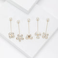 Floral and Butterfly Long Pin Brooch Set Decorative Lapel Pin view 6