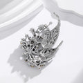 Leaf Openwork Metal Brooch Pin for Jackets and Lapels view 3
