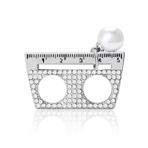 Ruler Brooch displayed in a styled product view