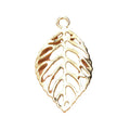 Openwork Leaf Metal Pendants in Four Vintage Style Finishes view 5