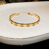 Gold Oval Flowers