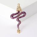 Coiling Chinese Dragon Brooch in Four Enamel Colors view 2
