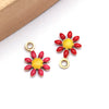 Gold Red Daisy