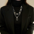 Stainless Geometric Pendant Necklace Assortment Multi Styles view 7