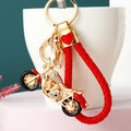Jeweled Motorcycle Keychains with Braided and Bare Wrist Loop Options view 2