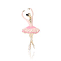 Rhinestone Enamel Ballerina Girl Brooch in Three Colors view 5