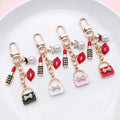 Fashion Accessory Charm Keychains Featuring White Lipstick Across 39 Pictured Variations view 2