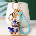 Braided Wrist Strap Keychains with Forty Auspicious Charm Designs view 7