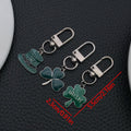 Four Green Clover and Hat Metal Keychain Design Set view 6