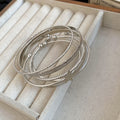 Metal Multi Piece Star Motif Bangle Bracelet Stack Set view 8