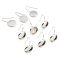 Round Earring Post Bezel Settings in Three Sizes and Finishes view 2