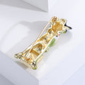 Green Frog Brooch with Black Hat Red Bow and Gold Tone Details view 2
