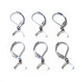 French Leverback Earring Hooks with Pinch Bails in Six Finishes view 4
