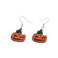 Silver Tone Halloween Enamel Hook Earrings in Twelve Novelty Designs view 5