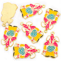 Enamel-Look Gnome Alloy Charms in 10 Styles for Jewelry Crafts view 12