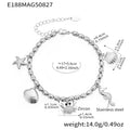 Marine and Fashion Charm Bracelets in Gold Silver and Two Tone view 10