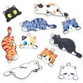 Sleeping Cat Enamel Charms in Ten Coat Patterns and Two Tones view 5
