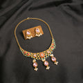 Ornate Beaded Necklace and Matching Earring Jewelry Sets view 3