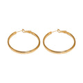 Textured Hoop Earrings in Five Gold and Silver Tone Styles view 5