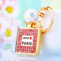 Crystal Perfume Bottle Keychains in Four Colors plus Assorted Option view 3