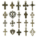 Gold-Tone Cross Metal Charms with 25 Listed Options view 8