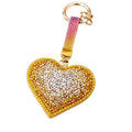 Jeweled Heart Keychains in Gradient and High Heel Lipstick Styles view 5