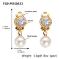 Crystal Pearl Clip Earrings and Crystal Ear Cuffs in Two Finishes view 6