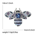 Rhinestone Crystal Bee Brooch Pink Brown Green Blue view 9