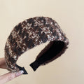 Wide Padded Tweed Knit Headbands Six Color Options view 6