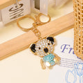Rhinestone Koala Keychain Gold Metal Colorful Belly Charm view 7