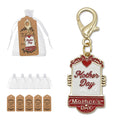 Mother Day Signboard Enamel Keychain Gold Lobster Clasp view 1