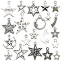 Metallic Star and Moon Metal Charms with 23 Listed Options view 1