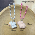 Mini Flocked Animal and Character Ball-Chain Charms in Twenty-Four Designs view 4