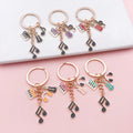 Guitar, Piano and Music Note Charm Keychains Featuring Red Piano Across 25 Variations view 4