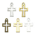 Gold-Tone Cross Metal Charms with 100 Listed Options view 9