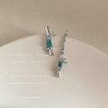 Green Forest Theme Earring Collection Bamboo Flower Styles view 8