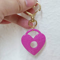 Hammered Open Heart Charms with Gold Tone Heart Clasps view 2