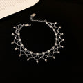 Metal Fringe Bead Necklace Lace Mesh Bracelet Three Styles view 7