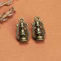 20x10mm Alloy Lantern Charm Pendant for Bracelets and Necklaces