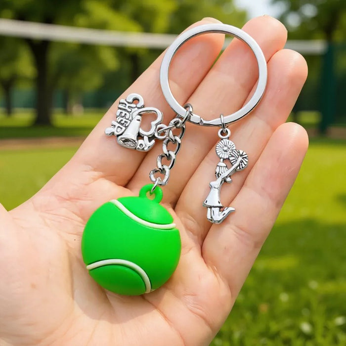 Tennis Volleyball Soccer and Football Ball Keychains