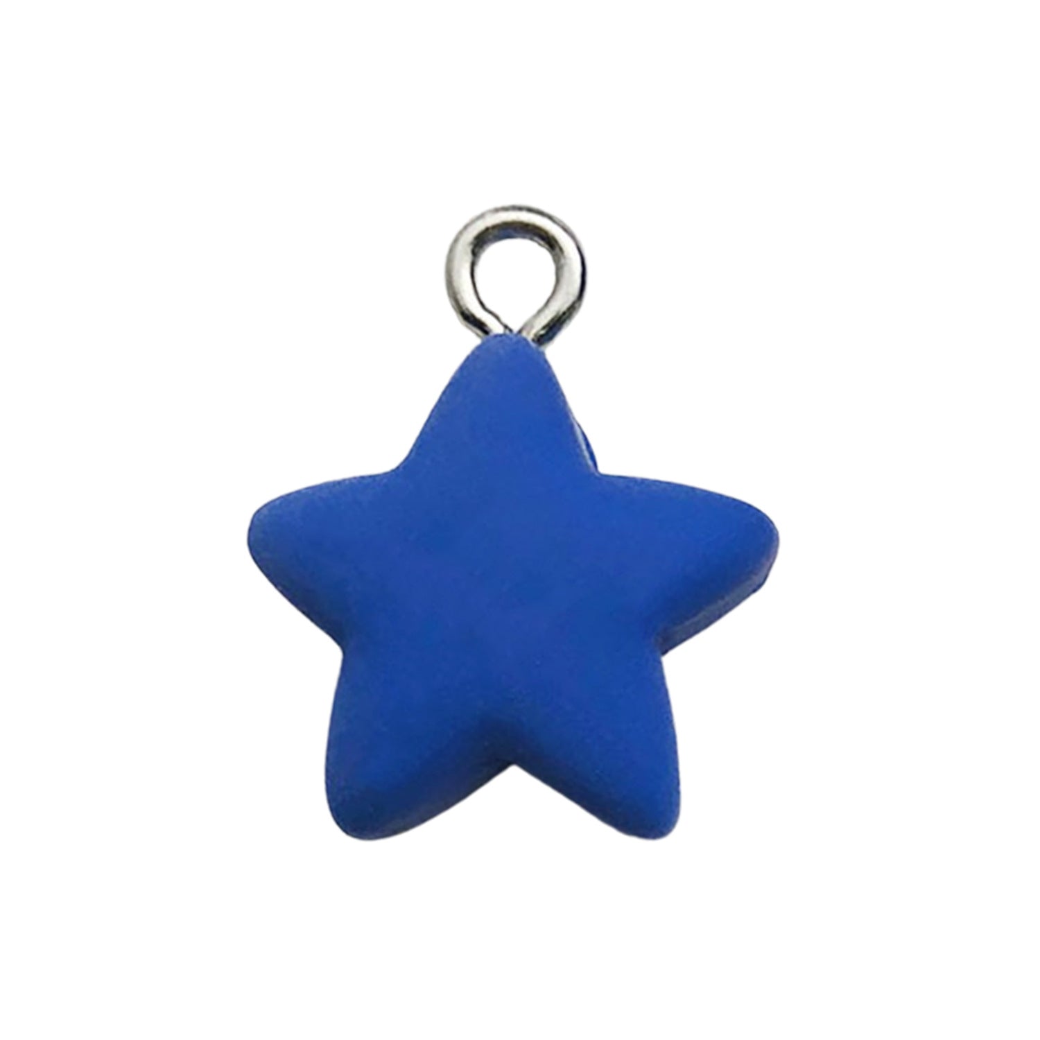 Candy Color Resin Star Charm Pendant for DIY Keychain Jewelry Accessories