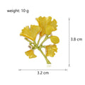 Ginkgo Leaf Enamel Metal Brooch Pin for Jackets and Lapels view 2