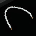 Faux Pearl Beaded Bracelet Silver-Tone Gold-Tone Clasp Three Sizes view 9