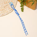 Braided Knot Cord Phone Bag Keychain Metal Ring Ten Colors view 12