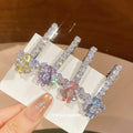 Crystal Star And Resin Bear Duckbill Hair Clips Styles view 4