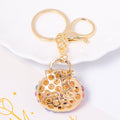 Pearl Bead Handbag Keychain Gold Clasp Multicolor White Options view 4