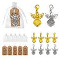 Gold And Silver Tone Angel Lobster Clasp Charms In Three Styles view 1
