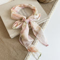 Printed Scarf Neck Wrap in Polished Mixed Media Design view 2