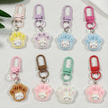 Random Resin Cat Paw Lobster-Clasp Charm with Colored Hardware view 1